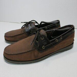 Sperry Top-Sider Two Tone Nubuck Leather Comfort Deck Boat Shoes Footwear 10 M